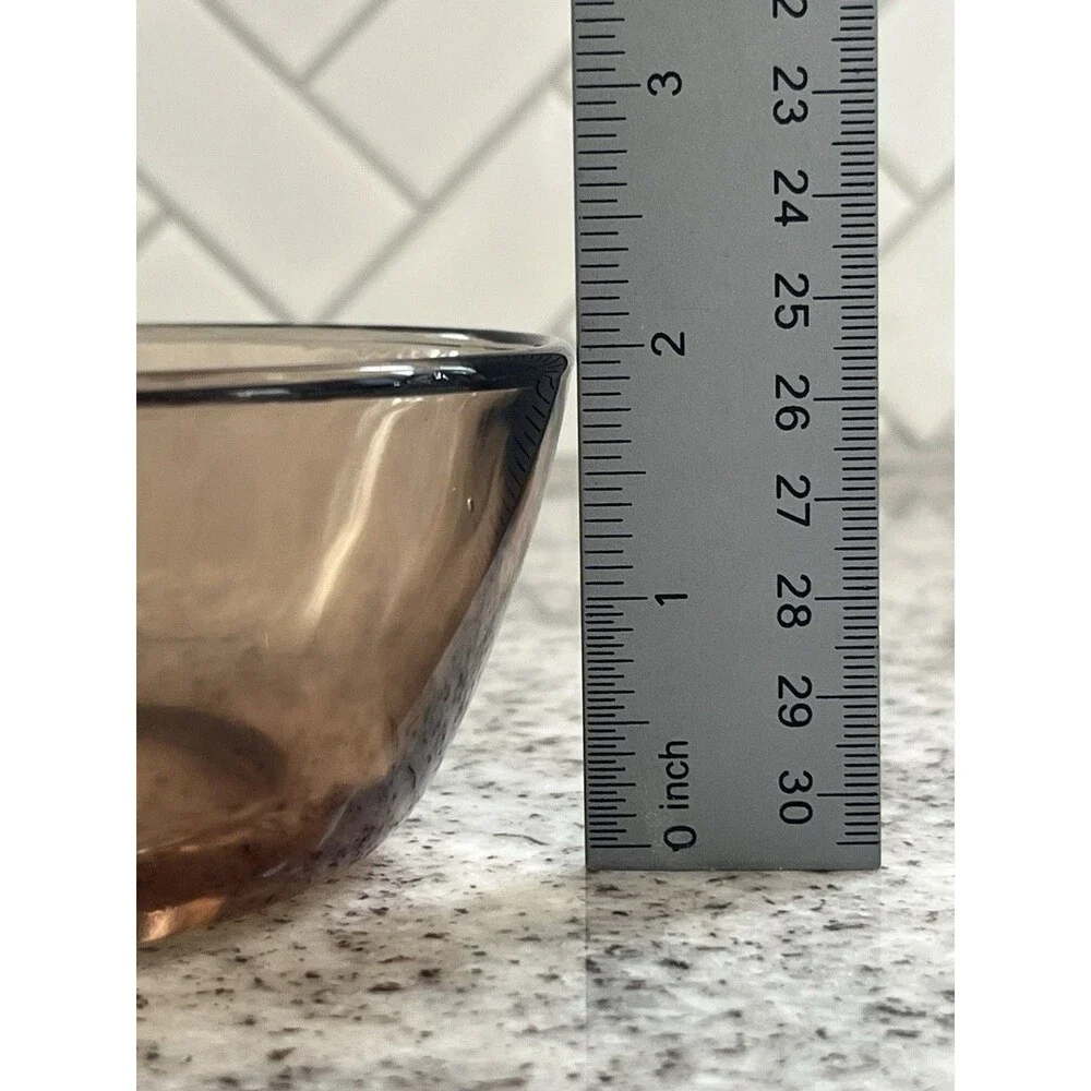 Vintage Corning Visions 0.5L Amber Glass Saucepan Pot Pyrex Lid V-81 USA